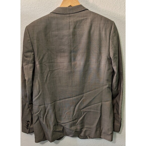 ZARA Mens 2 piece suit Light Gray Wool Pants 35x31 Blazer Size Men's  38 - Picture 5 of 12